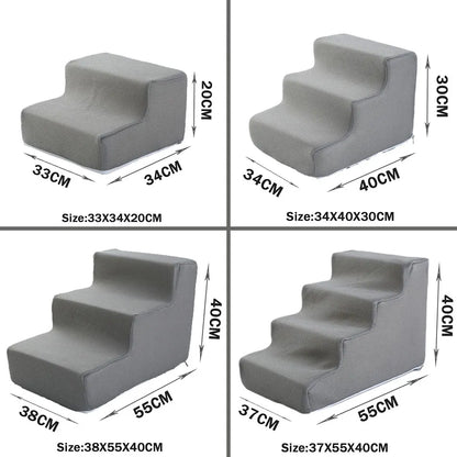 Pet Ramps 3 Steps Stairs Cat Dog Ladder Anti-slip Removable Stairs for Dogs Pet Accessories Toy Dog Bed Stairs