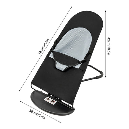 Pet Rocking Chair, Stainless Steel Bracket, Height Adjustable,  Foldable, Portable Puppy Rocker Bed with Anti-slip Pads for Home