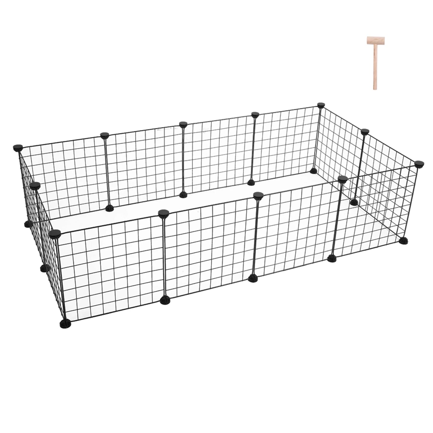 Pet Playpen, Small Animal Cage Indoor Portable Metal Wire Yard Fence for Small Animals,  Rabbits Kennel Crate Fence Tent