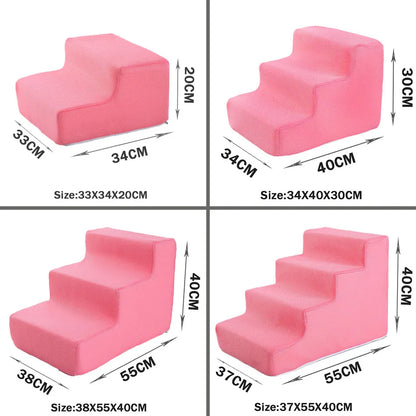 Pet Ramps 3 Steps Stairs Cat Dog Ladder Anti-slip Removable Stairs for Dogs Pet Accessories Toy Dog Bed Stairs