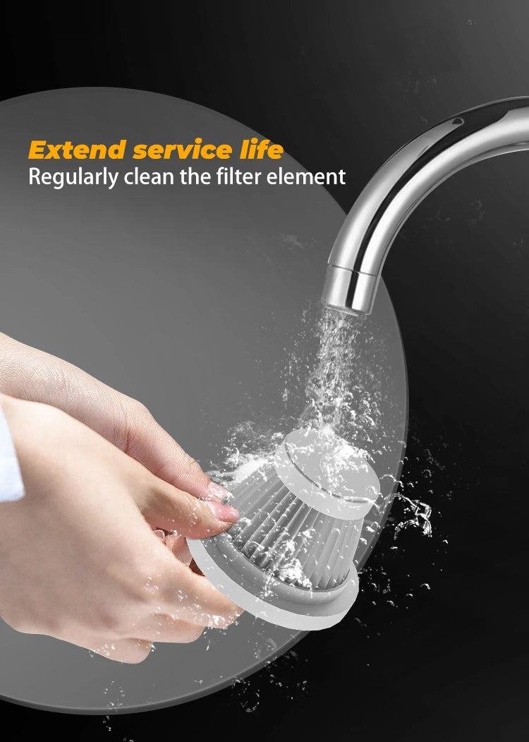 ABS Car Vacuum Cleaner Portable Powerful Wireless Vacuum Cleaner Home Carpet Cleaner Home Appliance Mini Cleaning Machine