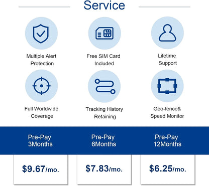 ‌4G Dog Cat GPS Tracker for Pets - Waterproof Smart Locator with App, Live Tracking & Light/Sound Search with Subscription