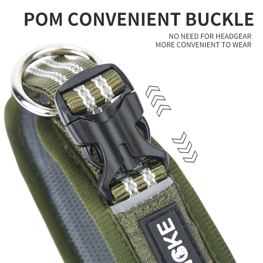 CP573--New Arrival Pet Dog Collar with High Density Webbing, Wide Kind Collar for 11-26 Neck Circumference.