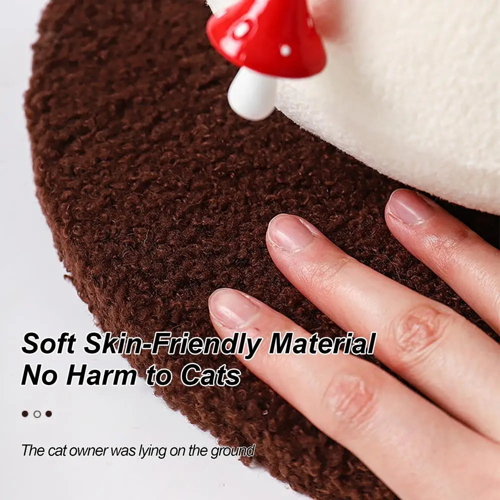 Cat Scratching Ball Toy Red Umbrella Mushroom Cat Climbing Frame Grinding Paws Toys Kitten Scratcher for Pet Furniture Supplies