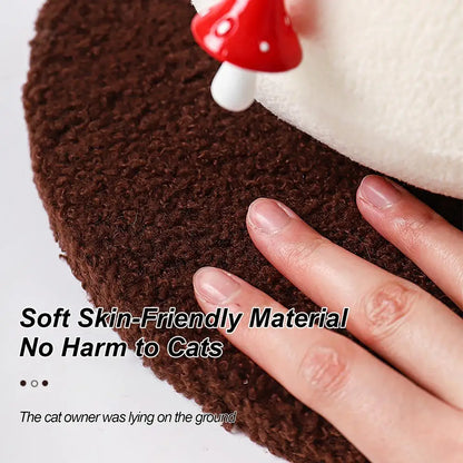 Cat Scratching Ball Toy Red Umbrella Mushroom Cat Climbing Frame Grinding Paws Toys Kitten Scratcher for Pet Furniture Supplies