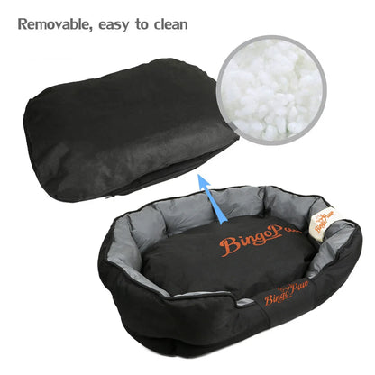 BingoPaw Large Soft Dog Bed with Removable Cushion Waterproof Sofa Dog Pet Bedding Scratch Prevention Oxford Cover