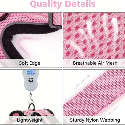 Cat Leash Non-Slip Adjustable Leash Non-Slip Cat Leash Vest Pet Chest Carrier