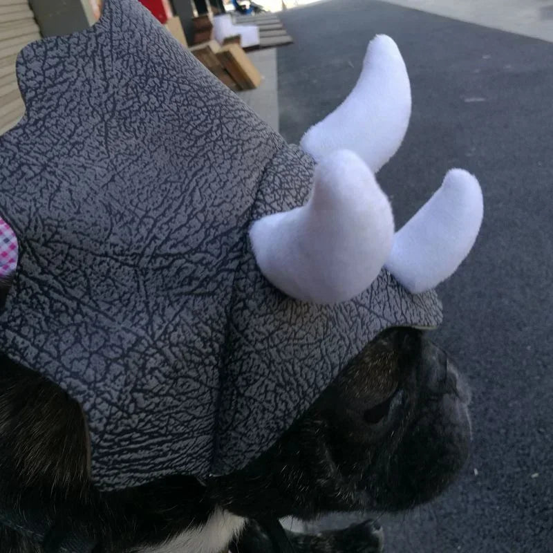 Triceratops Dinosaur Costume Hats For Cats Hat For Dog Dinosaur Triceratops Bulldog Hat Cap Dog Cap Pet Headgear Costume Dog Hat