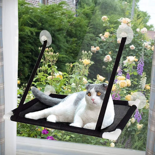 Cat Bed Hanging Window Cat Hammock Bed for Cats Comfortable Canvas Pet Hammock Kitty Sunny Window Seat Mount Bearing 10kg