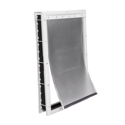 X-Large Plastic Pet Door for Dogs & Cats Up to 220 lb, Easy Installation for Interior & Exterior Doors, Weather Resistant