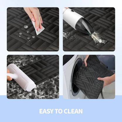 Dog Car Seat Cover for Back Seat, Hard Bottom Back Seat Extender for Dogs, Holds 400lbs, 600D Heavy Duty Scratch-Proof Waterproo