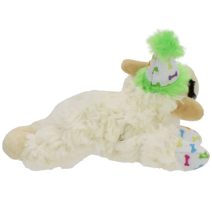 Lamb Chop Plush Dog Toy with Squeaker Interactive Puppy Toy for Small Medium Dogs Cute Soft Chew Toy for Pets