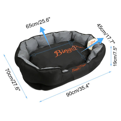 BingoPaw Large Soft Dog Bed with Removable Cushion Waterproof Sofa Dog Pet Bedding Scratch Prevention Oxford Cover