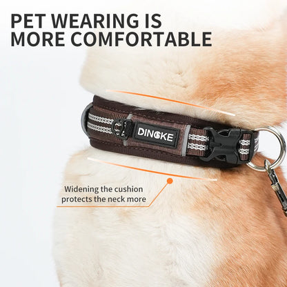 CP573--New Arrival Pet Dog Collar with High Density Webbing, Wide Kind Collar for 11-26 Neck Circumference.