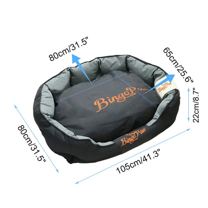 BingoPaw Large Soft Dog Bed with Removable Cushion Waterproof Sofa Dog Pet Bedding Scratch Prevention Oxford Cover