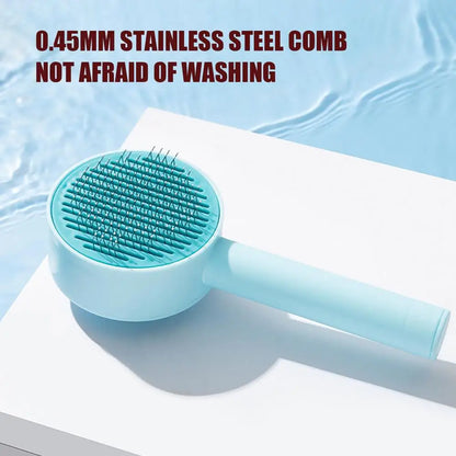 Hair Removal Comb Self Cleaning Slicker Brush For Dog Cat Hair Brush Dog Hair Removal Comb Deshedding Brush Pet Grooming Brush