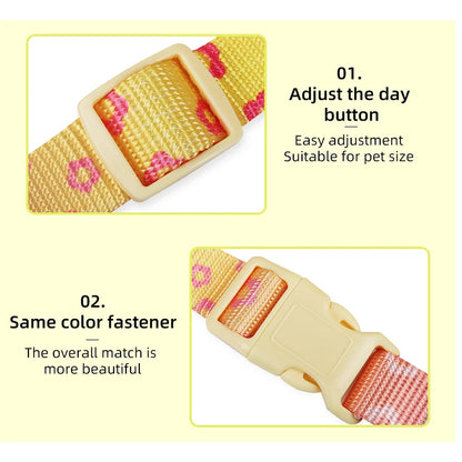 OODUDUOO Dog Harness and Leash Set Adjustable Pet Harness Vest For Small Medium Dogs Pet Collar Dog Chest Strap Outdoor Supplies