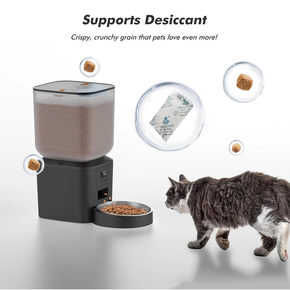 270.51oz Automatic Dog Feeder with Key Control Furpipi Manufacture User-Friendly Time Setting Food Feeder Dispenser for Dog Cat