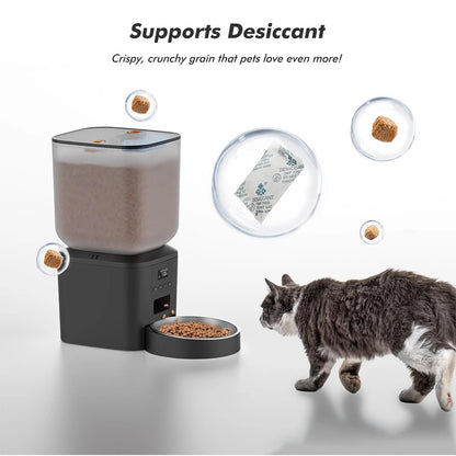 270.51oz Automatic Dog Feeder with Key Control Furpipi Manufacture User-Friendly Time Setting Food Feeder Dispenser for Dog Cat