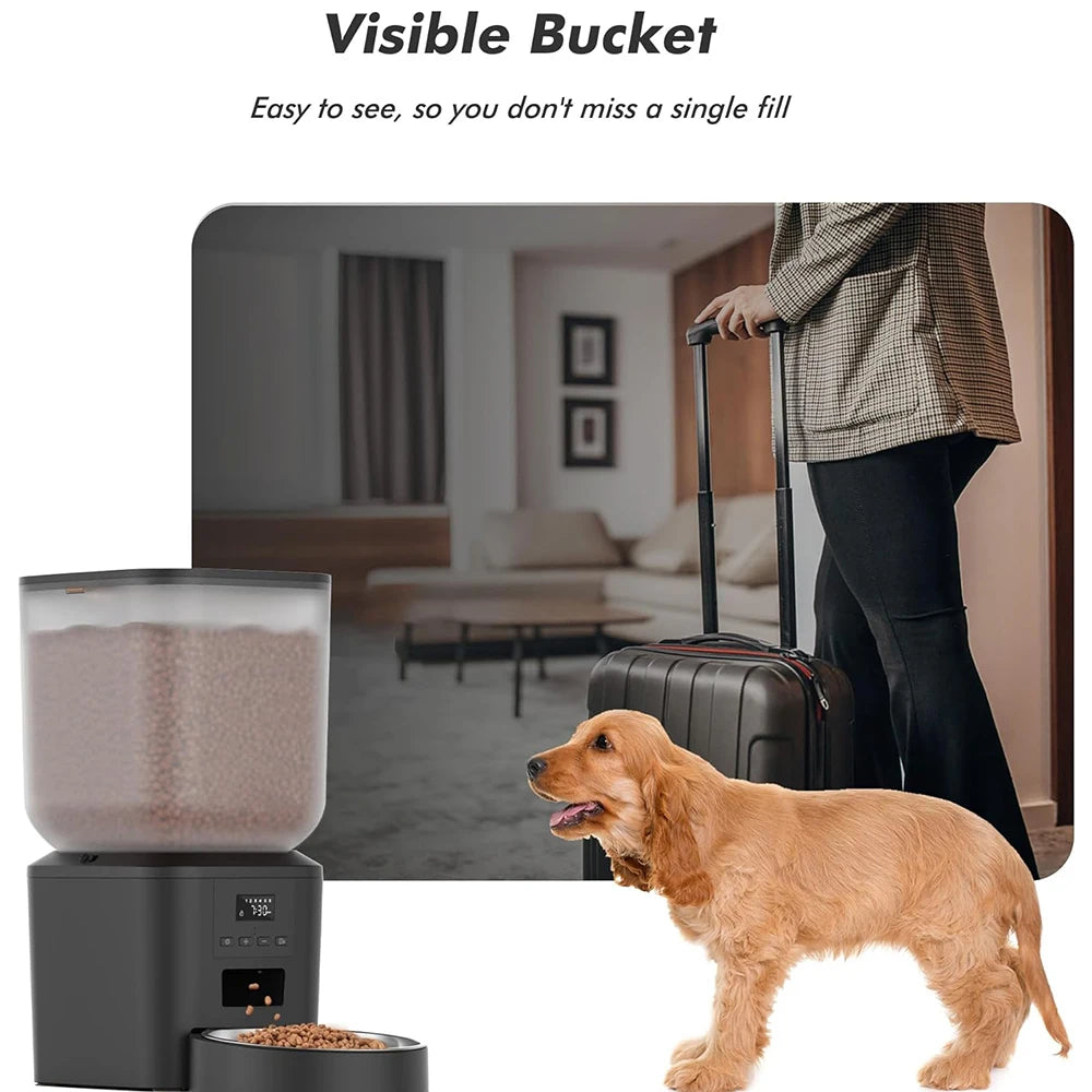 270.51oz Automatic Dog Feeder with Key Control Furpipi Manufacture User-Friendly Time Setting Food Feeder Dispenser for Dog Cat