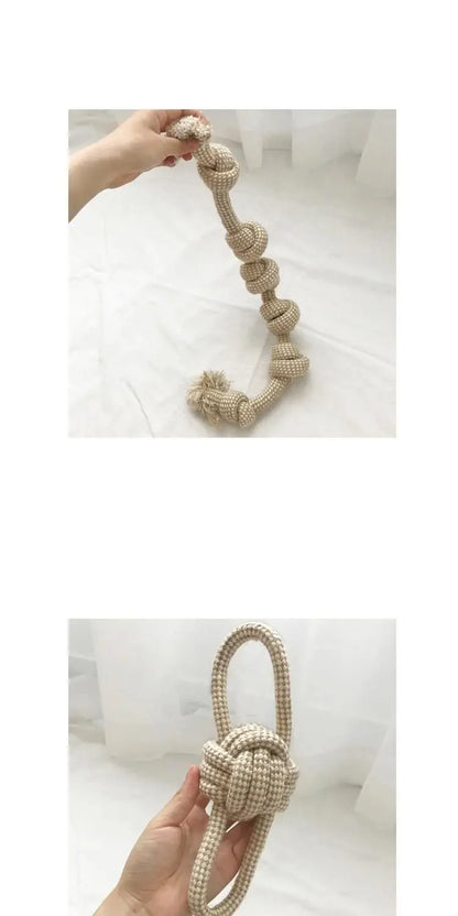 1Pc Cat Dog Knot Toy Cleaning Teeth Grinding Teeth Interest Interactive Wear Resistant Knot Toy Play Entertainment Pet Supplies