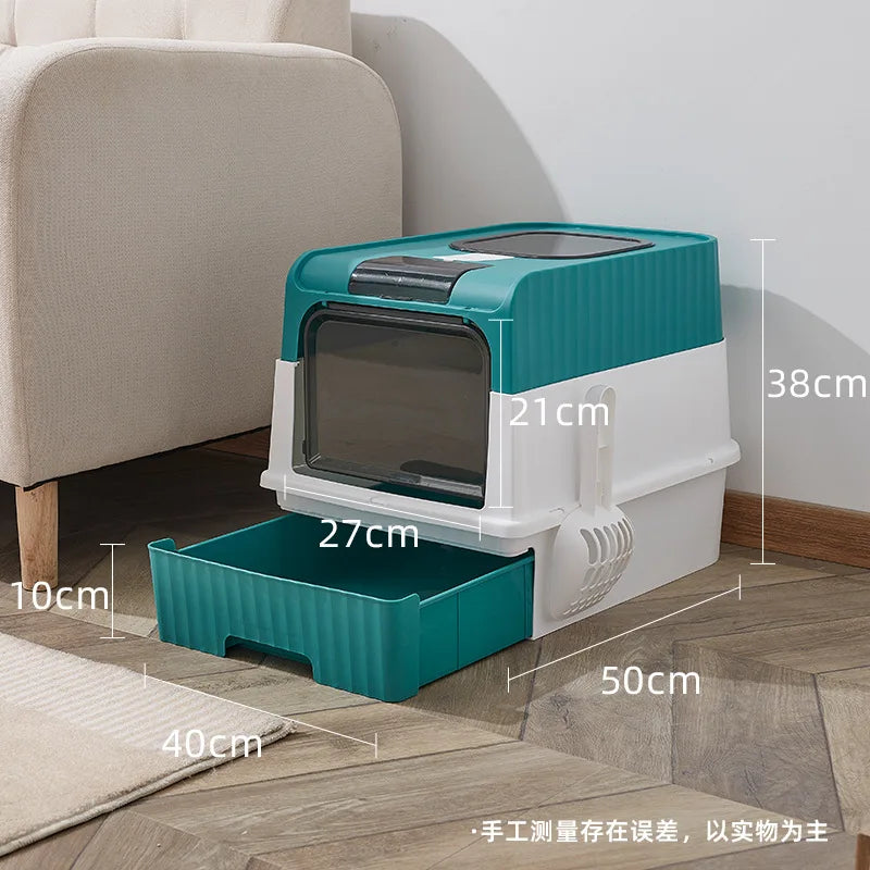 Cat Litter Basin Ultraviolet Sterilization Top-entry Oversized Fully-enclosed Cat Litter Basin Pet Supplies Drawer-type Cat Toil