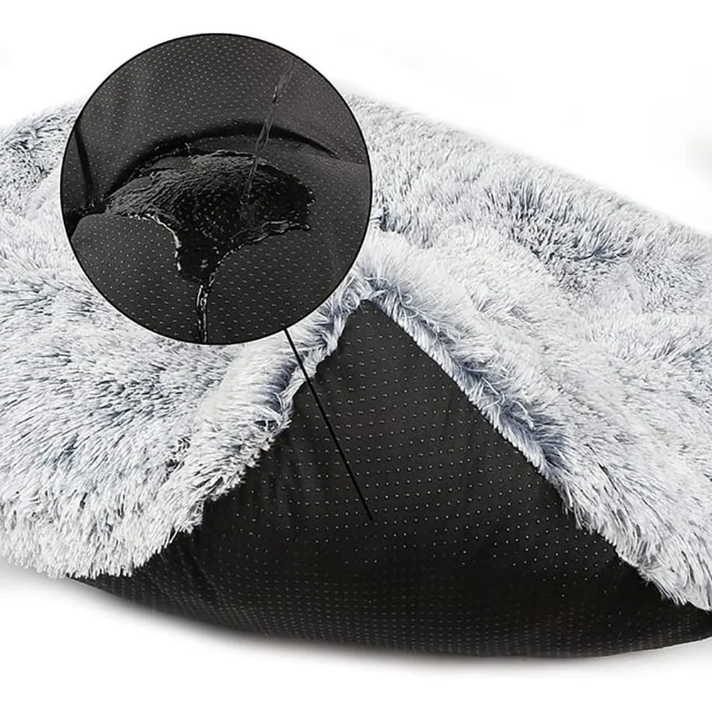 Large Plush Dog Bed Washable Non-Slip Pet Mat Therapeutic Support Anti Anxiety Comfort Medium Large Dogs Cats Travel Use