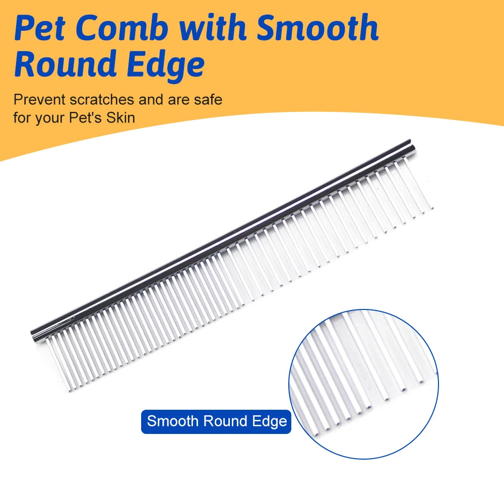 Professional 7 Inch 4CR Stainless Steel Pet Hair Shears 7Pcs/set Scissors Set for Pet Dog Grooming