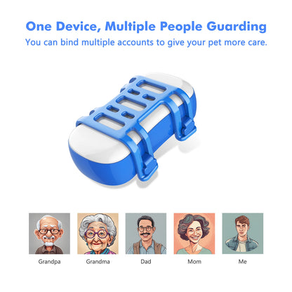 ‌4G Dog Cat GPS Tracker for Pets - Waterproof Smart Locator with App, Live Tracking & Light/Sound Search with Subscription