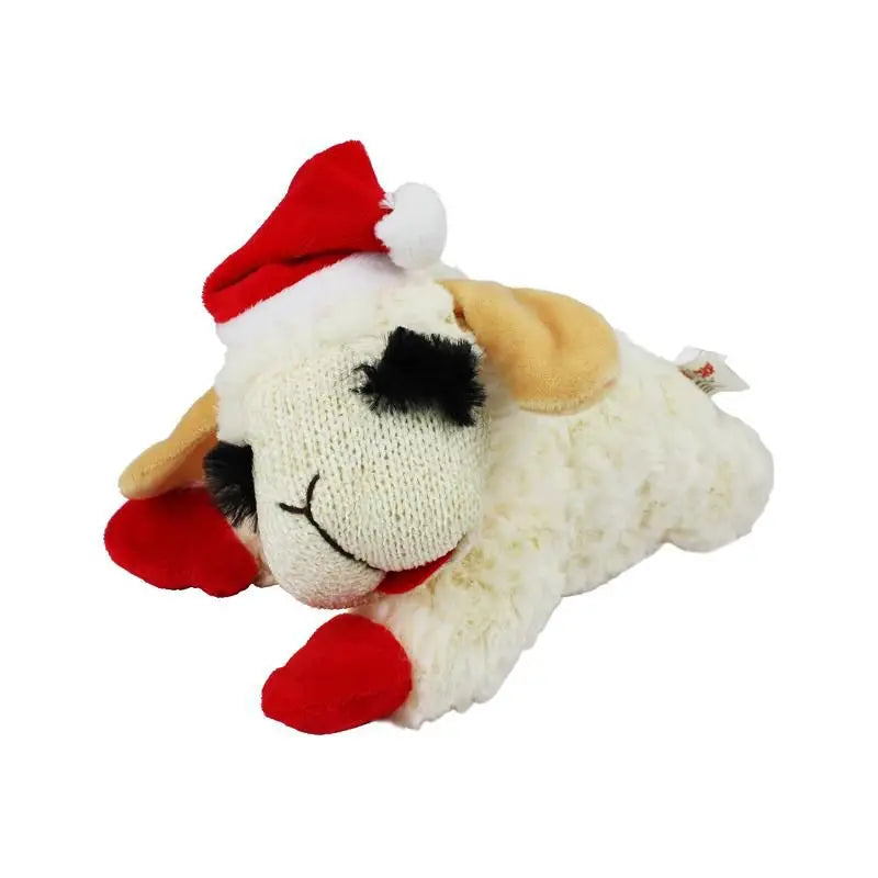 Lamb Chop Plush Dog Toy with Squeaker Interactive Puppy Toy for Small Medium Dogs Cute Soft Chew Toy for Pets