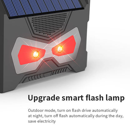 Solar Ultrasonic Animal Repeller Cat Repellent Outdoor with LED Flashing Light Deer Dog Squirrel Skunk Cat Repellent Devices