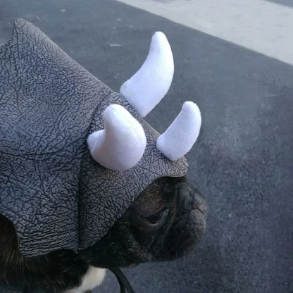 Triceratops Dinosaur Costume Hats For Cats Hat For Dog Dinosaur Triceratops Bulldog Hat Cap Dog Cap Pet Headgear Costume Dog Hat
