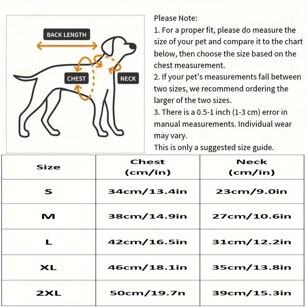 Dog Collar Dog Breast-band Double Strap for Pets Chest Suit Neck Harness Accessories Large Big Tactical Vest Puppy Harness Pets