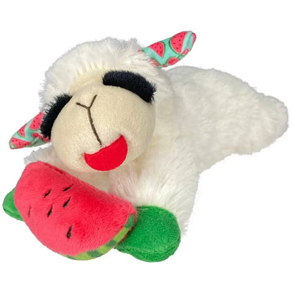 Lamb Chop Plush Dog Toy with Squeaker Interactive Puppy Toy for Small Medium Dogs Cute Soft Chew Toy for Pets
