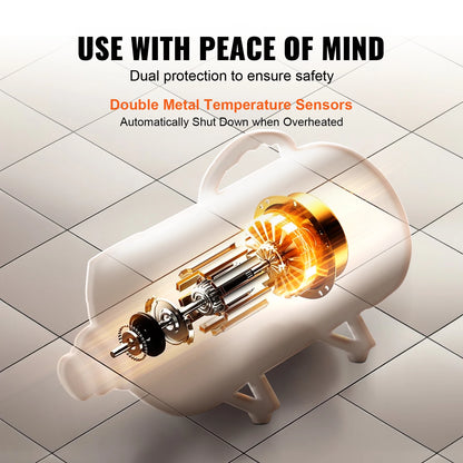 SucceBuy 2000W/2.7HP Dog Blow Dryer Adjustable Speed Temperature Control with 4 Nozzle and Extendable Hose for Pet Hair Grooming