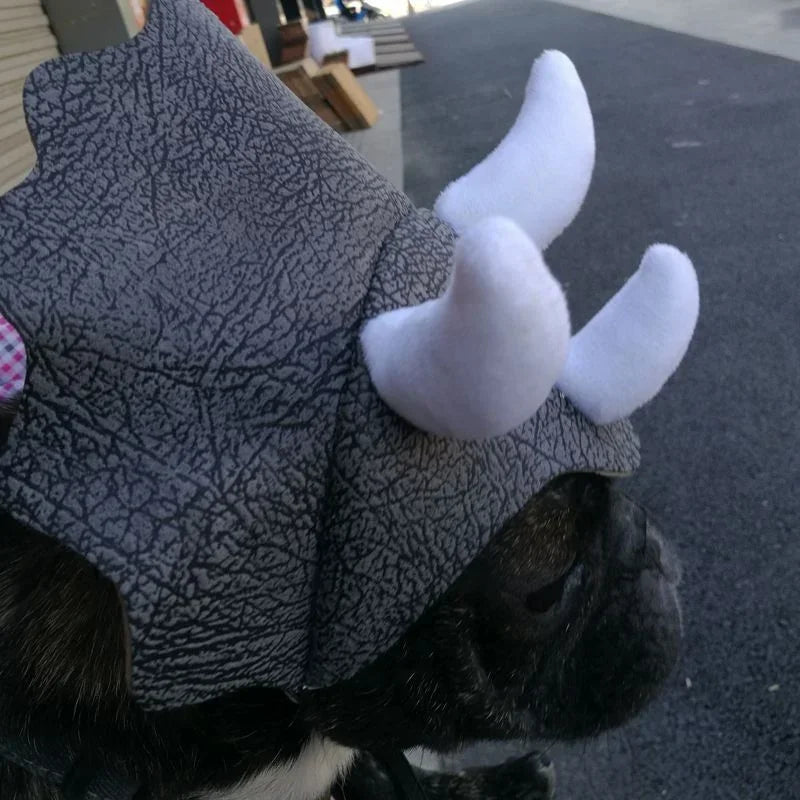 Triceratops Dinosaur Costume Hats For Cats Hat For Dog Dinosaur Triceratops Bulldog Hat Cap Dog Cap Pet Headgear Costume Dog Hat