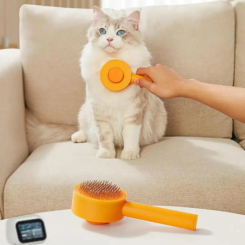 Hair Removal Comb Self Cleaning Slicker Brush For Dog Cat Hair Brush Dog Hair Removal Comb Deshedding Brush Pet Grooming Brush