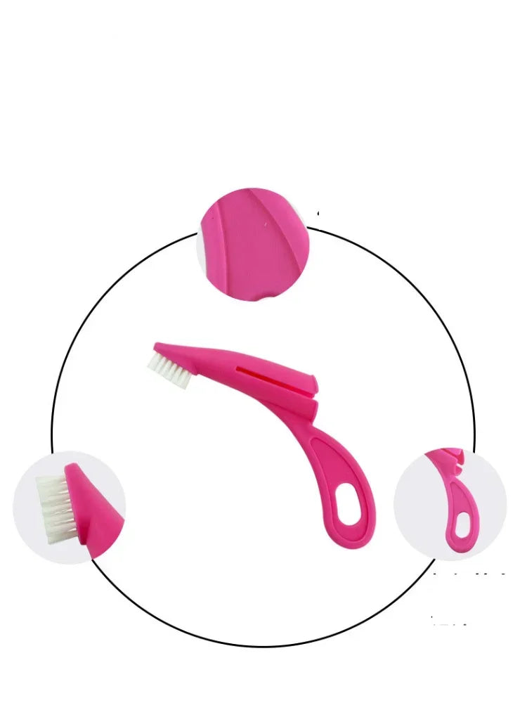 1Pcs Pet Finger Toothbrush Teddy Dog Brush Bad Breath Tartar Teeth Tool Dog Cat Cleaning Supplies 2 Colors Dog Toothbrushes