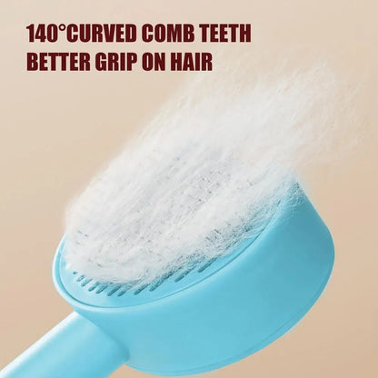 Hair Removal Comb Self Cleaning Slicker Brush For Dog Cat Hair Brush Dog Hair Removal Comb Deshedding Brush Pet Grooming Brush