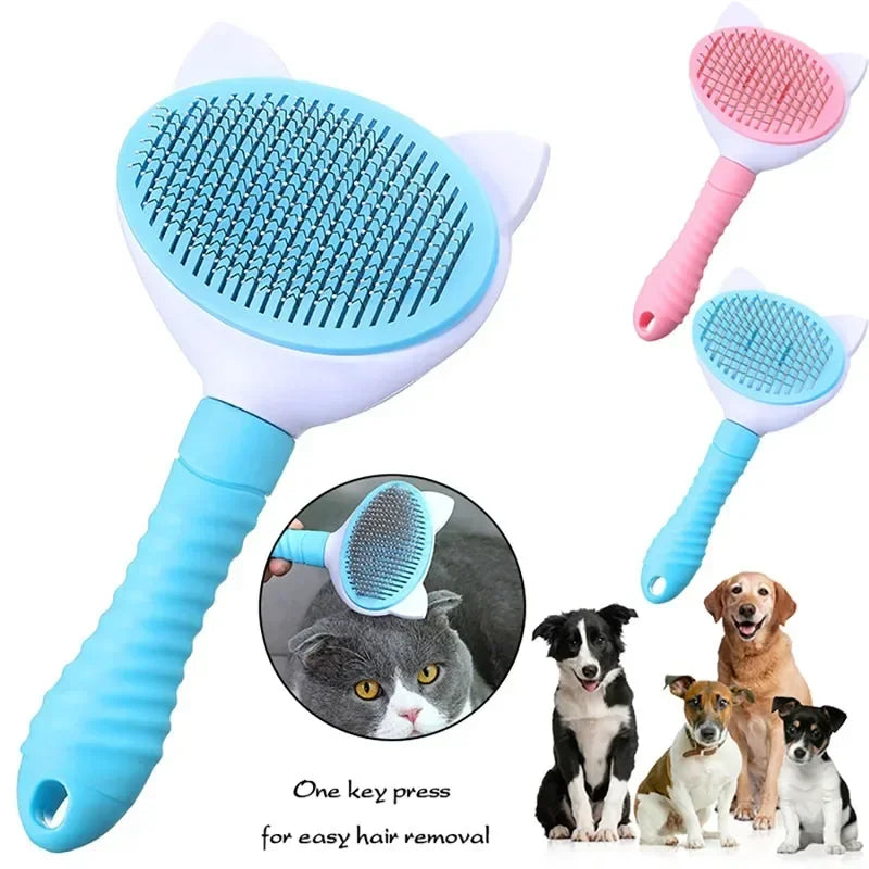 Pet Comb Cat Cleaning Supplies High Quality Self cleaning Brush Professional Grooming brush for Dogs, Cats pets Glove dog Bath