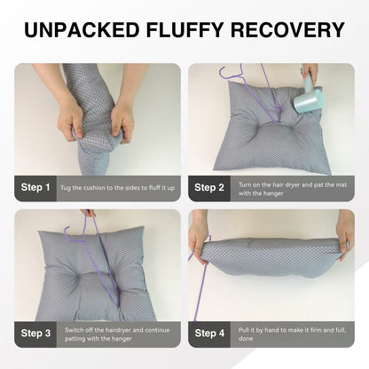 2-in-1 Dog Car Seat Carrier Bag - Detachable with Handles and Safety Belt, Travel Dog Booster Seat for Small Medium Dogs Cats