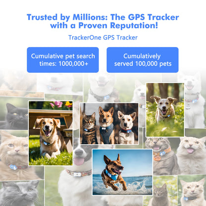 ‌4G Dog Cat GPS Tracker for Pets - Waterproof Smart Locator with App, Live Tracking & Light/Sound Search with Subscription