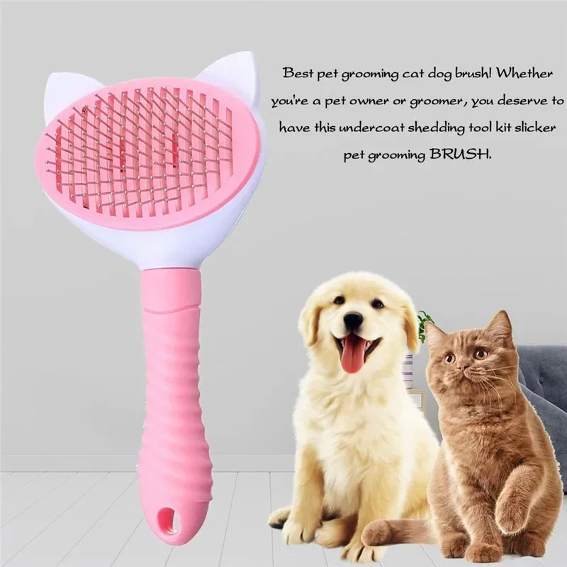 Pet Comb Cat Cleaning Supplies High Quality Self cleaning Brush Professional Grooming brush for Dogs, Cats pets Glove dog Bath