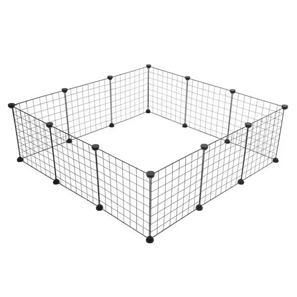 Pet Playpen, Small Animal Cage Indoor Portable Metal Wire Yard Fence for Small Animals,  Rabbits Kennel Crate Fence Tent