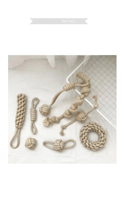 1Pc Cat Dog Knot Toy Cleaning Teeth Grinding Teeth Interest Interactive Wear Resistant Knot Toy Play Entertainment Pet Supplies